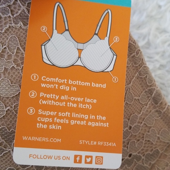 NWT Silky Lace Underwire Lift Bra - Picture 3 of 7